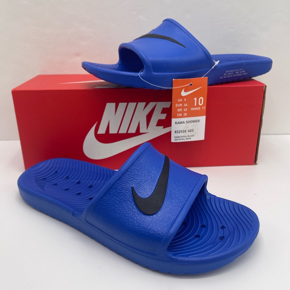 Nike Men’s Royal Blue Slide Sandals KAWA SHOWER
832528 403
GAME ROYAL/BLACK - Picture 11 of 15